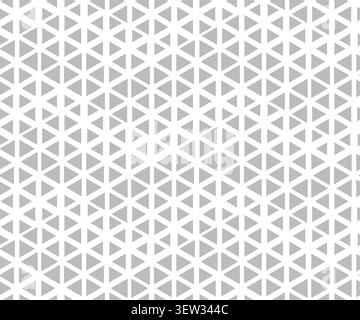 Ripetizione geometrica astratta. Sfondo vettoriale uniforme. Mezzitoni bianchi e grigi. Design moderno. Semplice design grafico a reticolo. Illustrazione Vettoriale