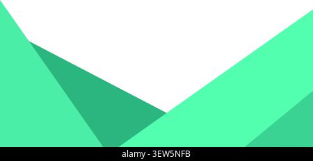 Un design grafico moderno con triangoli geometrici sovrapposti in tonalità di tè. La composizione pulita fornisce ampio spazio negativo per il testo e. Illustrazione Vettoriale