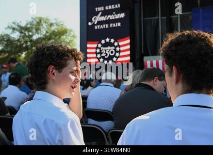 Washington, Stati Uniti. 24 giugno 2026. La gente partecipa alla Great American State Fair Kick-Off Celebration a Washington, DC, negli Stati Uniti, il 24 giugno 2026. Crediti: Li Rui/Xinhua/Alamy Live News Foto Stock