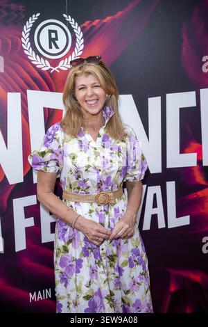 Celebrità presenti alla prima della storia di Hannah Foto Stock