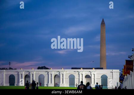 Washington, DC, USA. 25 giugno 2026. La Great American State Fair. Organizzata dal presidente Donald Trump per celebrare il 250° compleanno degli Stati Uniti, la Fiera ha avuto mostre di molti stati, agenzie governative e organizzazioni private. Crediti: Jim West/Alamy Live News Foto Stock