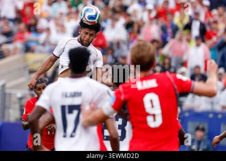 East Rutherford, New Jersey, Stati Uniti. 27 giugno 2026. Durante la partita del gruppo L della Coppa del mondo 2026 tra Panama e Inghilterra al New York New Jersey Stadium il 27 giugno 2026 a East Rutherford, Stati Uniti. (Foto di Marcel ter Bals/DeFodi Images) credito: DeFodi Images/Alamy Live News Foto Stock
