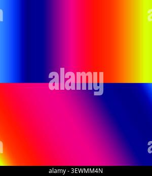 Sfondo a gradiente astratto in blu rosa arancione giallo con transizione di colore Illustrazione Vettoriale