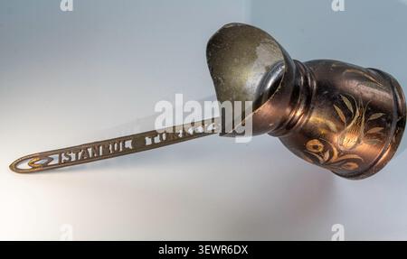 Souvenir vintage con Istanbul, tacchino sul manico. Foto Stock