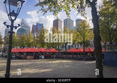 Plein Square nel centro della capitale olandese l'Aia (Den Haag), Paesi Bassi Foto Stock