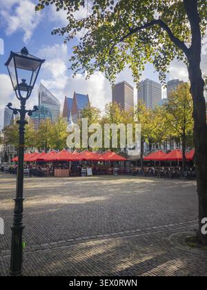 Plein Square nel centro della capitale olandese l'Aia (Den Haag), Paesi Bassi Foto Stock