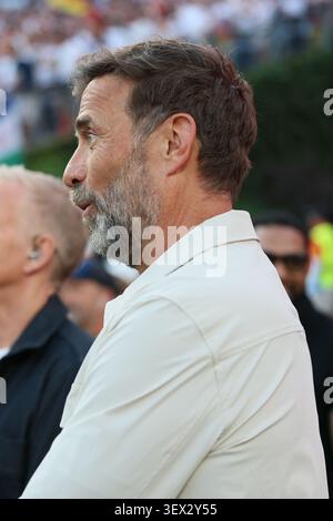 Boston, Stati Uniti. 29 giugno 2026. Jurgen Klopp reagisce durante la partita di Coppa del mondo FIFA 2026 Round of 32 tra Germania e Paraguay al Boston Stadium il 29 giugno 2026 a Foxborough, Massachusetts. Crediti: ALLSTAR Picture Library Ltd/Alamy Live News Foto Stock