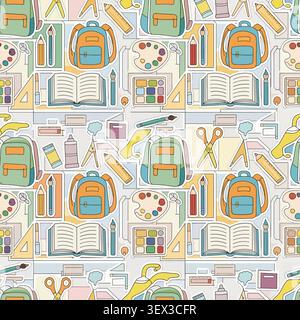 Sfondo vettoriale Back to School Illustrazione Vettoriale