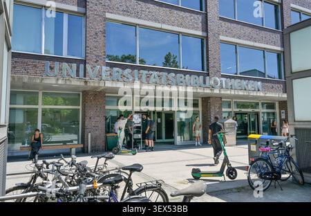 Universitätsbibliotheken tu Berlin und UDK Berlin, Fasanenstraße, Charlottenburg, Berlin, Deutschland Foto Stock