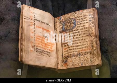 Francia, Manche, Avranches, il Scriptorial, Museo dei manoscritti del Mont Saint Michel Foto Stock