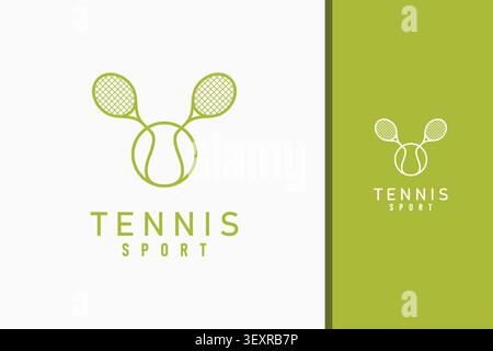 Icona simbolo del tennis Illustrazione Vettoriale