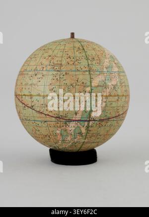 Malby's Celestial Globe, un globo che mostra le stelle principali di ogni costellazione, creato da Malby & Co. Cartographe nel 1843. Foto Stock