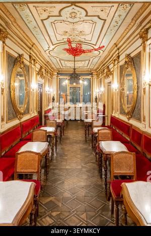 Sala interna del Cafe Florian, Venezia, Italia Foto Stock