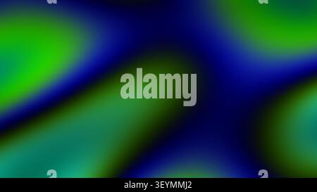 I colori vivaci si fondono per creare un design astratto con forme e motivi. Lo sfondo visualizza sfumature di colore verde e blu, offrendo una tonalità Mo Foto Stock