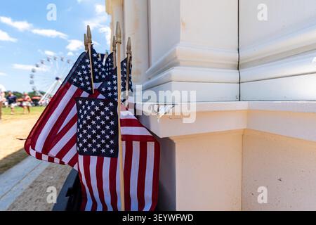 Washington, United States. 04th July, 2026. People attend the Great American State Fair on the National Mall, in Washington. Credit: SOPA Images Limited/Alamy Live News Foto Stock