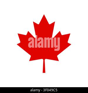 Illustrazione vettore bandiera foglia d'acero del Canada Illustrazione Vettoriale