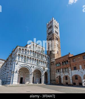Lucca - la cattedrale - Cattedralie di San Martino e piazza San Martino Foto Stock