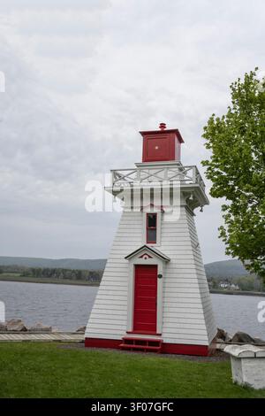 Faro di Annapolis Royal su St. George Street ad Annapolis Royal, Nuova Scozia, Canada Foto Stock