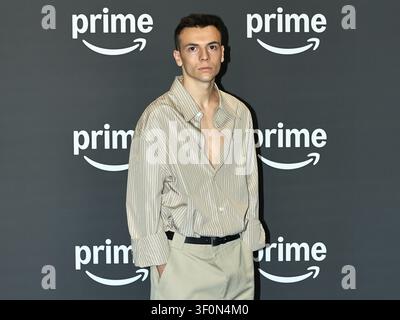 Roma, Italia. 09 luglio 2026. Roma, Cinema Moderno, presentazione della programmazione 2026 di Prime Video. Nella foto: Francesco Gheghi Credit: Independent Photo Agency/Alamy Live News Foto Stock