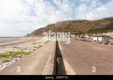 West Shore Beach situato a Llandudno, nel nord del Galles, Regno Unito. Foto Stock