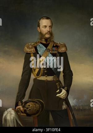 Ritratto del gran duca Mikhail Nikolaevich, 1860. Foto Stock