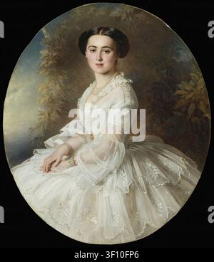 Ritratto della granduchessa Olga Feodorovna, 1857. Foto Stock
