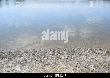 Lago artificiale Bütgenbacher See in Belgio Foto Stock