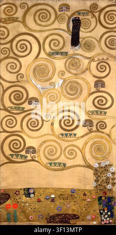Gustav Klimt – L'Albero della Vita / Lebensbaum, ca. 1905–1909 Secessione di Vienna Art Nouveau Paesaggio Olio su tela Foto Stock