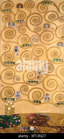 Gustav Klimt – L'Albero della Vita / Lebensbaum, ca. 1905–1909 Secessione di Vienna Art Nouveau Paesaggio Olio su tela Foto Stock