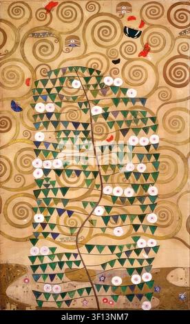 Gustav Klimt – L'Albero della Vita / Lebensbaum, ca. 1905–1909 Secessione di Vienna Art Nouveau Paesaggio Olio su tela Foto Stock