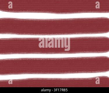 Sfondo astratto con tratto orizzontale rosso scuro e marrone con texture grunge dipinta a mano, ideale per banner, intestazioni e tessuti. Foto Stock