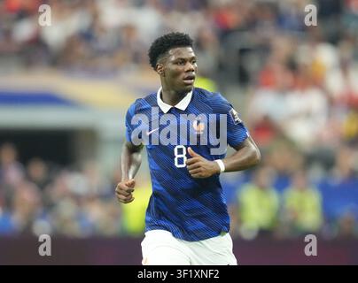 Aurelien Tchouameni (Francia) durante Francia e Spagna, semifinale della Coppa del Mondo FIFA 2026, Dallas Stadium, Dallas, USA il 14 luglio 2026. Thor Wegner/DeFodi Images. (Foto di DeFodi Images) Foto Stock