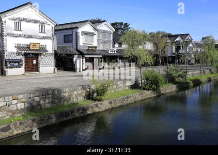 Quartiere storico di Kurashiki Bikan a Okayama, Giappone Foto Stock