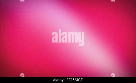 Questo sfondo astratto a risoluzione 4K presenta una transizione sfumata da rosso a rosa con luci delicate, creando una texture granulosa perfetta Foto Stock