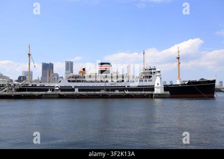 Hikawa maru a Yokohama, Kanagawa, Giappone Foto Stock
