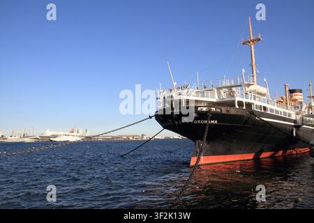 Hikawa maru a Yokohama, Kanagawa, Giappone Foto Stock