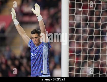 Foto d’archivio datata 21-04-2026 del portiere Radek Vitek che è pronto a lasciare il Manchester United alla ricerca di un posto fisso in prima squadra. Data di pubblicazione: domenica 19 luglio 2026. Foto Stock