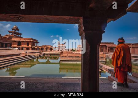 Fatehpur Sikri, la capitale dell'Impero Mughal Foto Stock