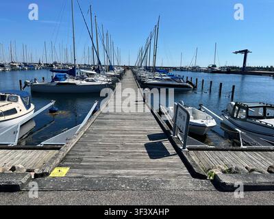 Copenhagen/Danimarca /21 luglio 2024/vista del porto turistico di Kastrup a Kastrup Foto.Francis Joseph Dean/Dean Pictures non destinato ad uso commerciale Foto Stock