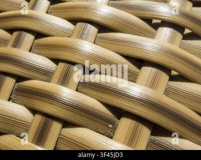 Foto chiuso fino in legno texture di vimini sfondo Foto Stock
