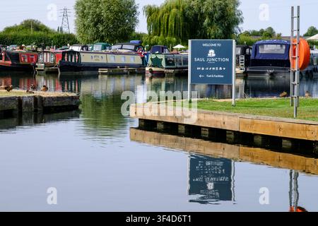 Intorno alla Saul Junction Marina nel Gloucester e Sharpness Canal Foto Stock