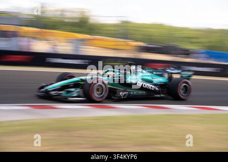 Gran Premio d’Ungheria AWS di Formula 1 2026 - Libera Pratica 3 - all’Hungaroring, Ungheria - #18 Lance Stroll (CAN) - Team Aston Martin Aramco di Formula Uno Foto Stock