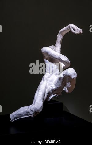 Auguste Rodin, "Figlio di Ugolino, Decapitato", una scultura in gesso del 1904, Museo Rodin a Parigi, Francia Foto Stock