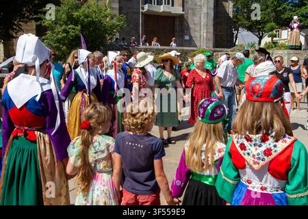 Fest Noz Breton Foto Stock