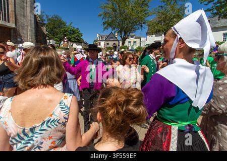 Fest Noz Breton Foto Stock