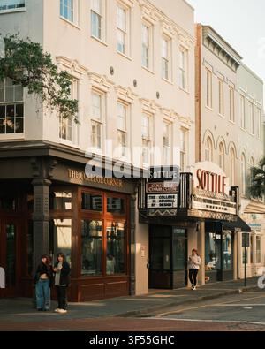 Sottile Theatre nel centro di Charleston, Carolina del Sud Foto Stock