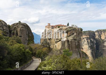Santa Trinità Monastero di Meteora, Grecia Foto Stock