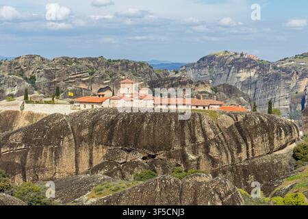 Santa Trinità Monastero di Meteora, Grecia Foto Stock