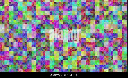 Rumore TV nessun segnale effetto schermo di guasto sfondo televisivo rendering 3D Foto Stock