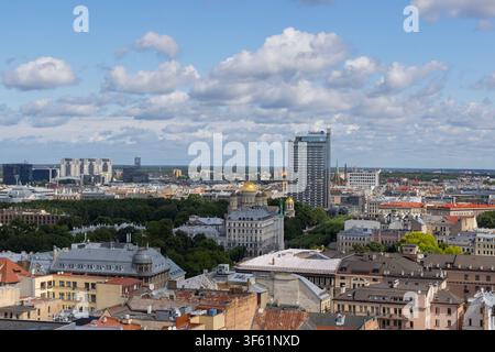 Vista panoramica sulla città di Riga, Lettonia Foto Stock